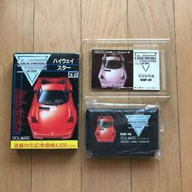 Highway Star Famicom FC Square Used Japan Racing Game Boxed Tested Working 1987