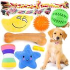 9 Pack Dog Toys, Luxury Puppy Christmas Chew Toys for Teething, Cotton Squeak...