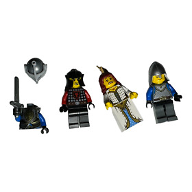 Lego Lot Of 4 Red & Blue Minifigures Only from Castle Dragon Knights 70403 le416