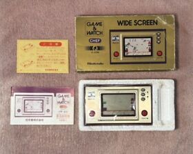Nintendo Game & Watch Chef Handheld Game 1981 Vintage FP-24 Very Good w/ Box