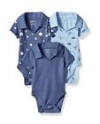 Hanes unisex-baby Ultimate Baby Flexy 3 Pack Short Sleeve Polo Bodysuits 6-12M