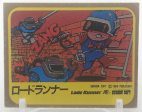 Lode Runner #24 Family Computer Card Menko Amada Famicom Konami 1985 Japan A1