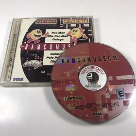 Namco Museum (Sega Dreamcast, 2000)   Complete CIB  Pac-Man Galaga Dig-Dug