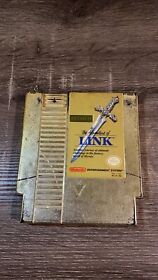 Zelda II 2 The Adventure of Link (Nintendo NES) Gold Cartridge TESTED WORKS