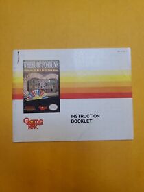 Wheel of Fortune Nintendo NES Manual Only - Instruction Booklet