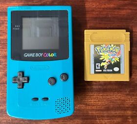 Nintendo Game Boy Color - Teal - Plus Pokémon Gold Version