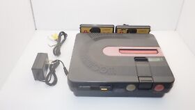 Twin Famicom Console Sharp AN500B Working w/ adapter for 100V-240V K442
