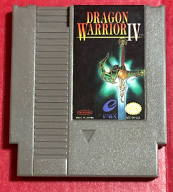 Dragon Warrior 4 IV Nintendo NES Cleaned Tested Authentic