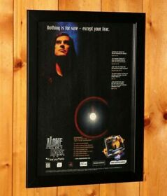 Alone in the Dark The New Nightmare PS1 Dreamcast Vintage Promo Poster Ad Framed
