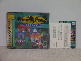 Ss Winning Post 2 Program 96 Obi Postcard With Flyer Post2 Program'96/Sega Satur