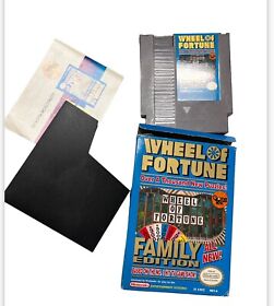 Wheel of Fortune Family Edition Nintendo NES VIDEO GAME With Box & manual CGAK-F