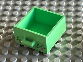 LEGO Belville MdGreen Medium Green Cupboard Drawer Drawer ref 6198 / Set 5890
