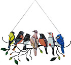 Multicolor Birds On-A-Wire, Metal Bird Series Art Ornaments Pendant Hanging for 
