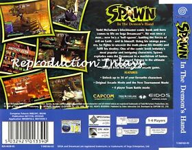 Spawn in the Demons Hand Dreamcast Rear Inlay
