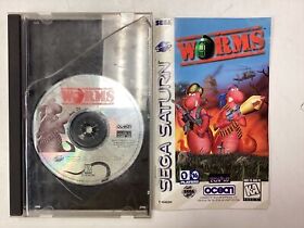 Worms- Sega Saturn Long Box Complete TESTED CIB