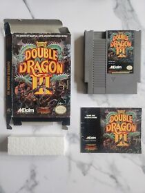 Double Dragon III 3. CIB Complete - NES Nintendo. Authentic. Tested. Good