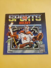 TV Sports Hockey manual Turbo Grafx 16