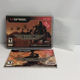 Operation Shadow (Nokia N-Gage NGage, N Gage) CASE & MANUAL ONLY!