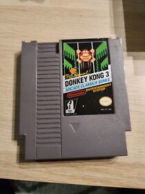 Donkey Kong 3 (Nintendo NES, 1986) - Cleaned and Tested