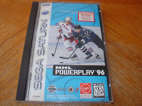 NHL Powerplay '96 (Sega Saturn, 1996) Complete Authentic Tested Clean Mint CIB