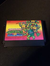 TMNT Teenage Mutant Ninja Turtles 2 Nintendo Famicom FC US SELLER