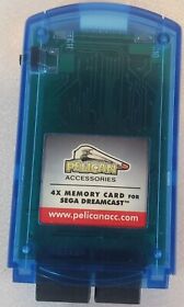 Pelican accessories 4x Memory Clear Card for Sega Dreamcast TESTED WORKING