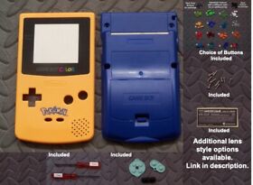Nintendo Game Boy Color GBC Shell + Plastic Lens + Buttons- Pick Shell Color!