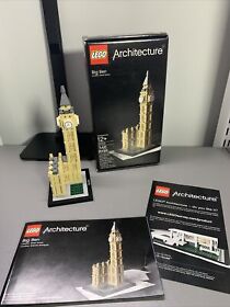 LEGO ARCHITECTURE RETIRED BIG BEN LONDON 21013 Orig Box, Manual - Complete