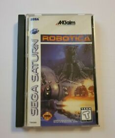 Robotica (Sega Saturn, 1995) CIB Complete Authentic TESTED/WORKING Game