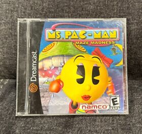 Ms Pac-Man Maze Madness Sega Dreamcast ~ Complete! Works Great! Fast Shipping!