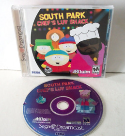 South Park Chef's Luv Shack Sega Dreamcast Complete Good Disc Game Chef Love