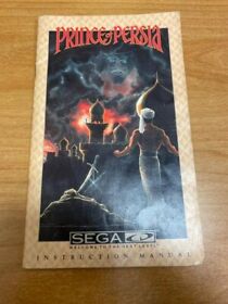 Prince Of Persia Sega CD  Instruction Manual ONLY!
