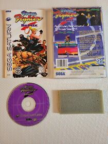 Virtua Fighter Remix (Sega Saturn, 1995) Rare Long Box READ