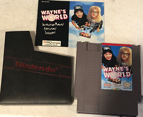 WAYNE'S WORLD NES With Instructions Manual. Nintendo. Rare. Tested. Authentic.