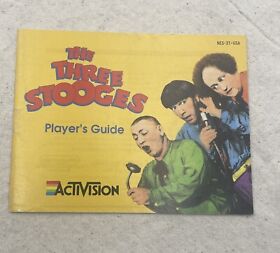 The Three Stooges Original Nintendo NES Instruction Booklet Manual Only