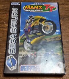 Sega Manx TT Super Bike Sega Saturn Racing Video Game with Manual UK PAL