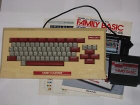 Famicom Family Basic Keyboard HVC-007 +Cartridge Manual Japan import US Seller