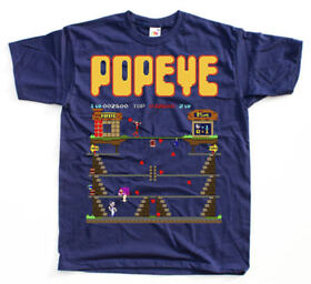 POPEYE GAME SCREEN STAGE 1 NES T shirt NAVY S-5XL ALL SIZES NEW!!!