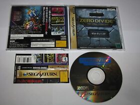 Zero Divide The Final Conflict Sega Saturn Japan import +spine card US Seller