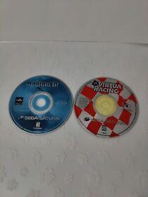 Sega Saturn,Independence Day And Virtua Racing, TESTED, Discs Only Games,Lot.