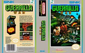 Caja de Juego de Guerrilla War NES de Repuesto + Cubierta Obra de Arte Solo
