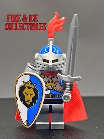 LEGO Crown Knight Warrior Minifigure Sword Medieval Castle Kingdoms 7094 7092 C