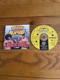 Ready 2 Rumble Boxing Sega Dreamcast Disk And Manual Only Very Good Condition !