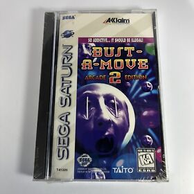 Bust-A-Move 2 Arcade Edition Sega Saturn *BRAND NEW, FACTORY SEALED*