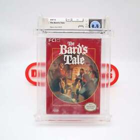 NES Nintendo Game THE BARD'S TALE - WATA GRADED 8.5 B+ NEW & Sealed with H-Seam!