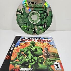 Army Men Sarge's Heroes for SEGA Dreamcast Disc And Manual