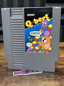 Q*Bert - Authentic Nintendo NES Game - Tested & Working⭐