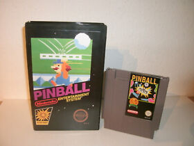 Nintendo NES Spiel-Pinball-Modul in der VHS-Box mit Cover,Topzustand