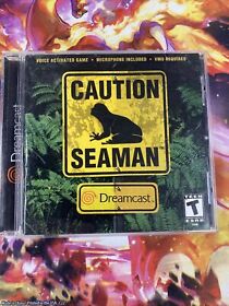 Seaman (Sega Dreamcast, 2000) Caution Seaman Complete Game CIB - No Mic TESTED