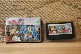 Dragon Quest IV 4 w/box Famicom Japan Nintendo Very Good- Condition!
